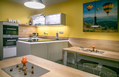 Küche und Aufenthaltsraum für die Angehörigen der Station S24